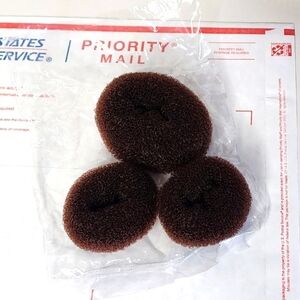 New Brown Hair Donut Bun Maker Set NEW+FAST SHIPPING